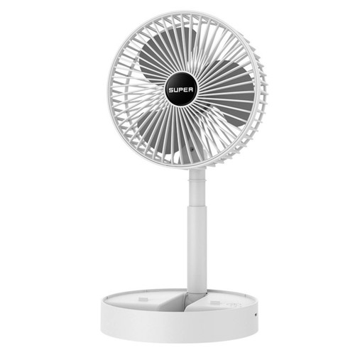 Electric fan with telescoping - with,