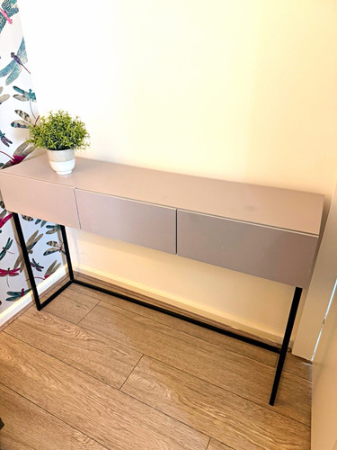 Grey desk console - grey, table