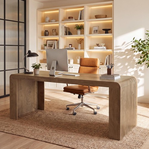 Inch long executive desk - 70.9-inch,