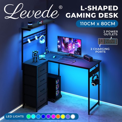 Levede shaped gaming desk - levede,