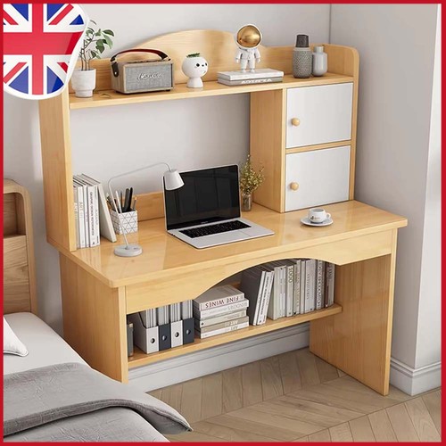 Wooden computer desk - desk, study