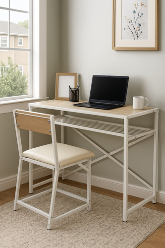 Compact desk chair set - &,