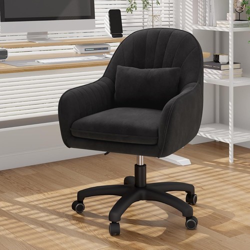 Velvet swivel office chair - swivel,