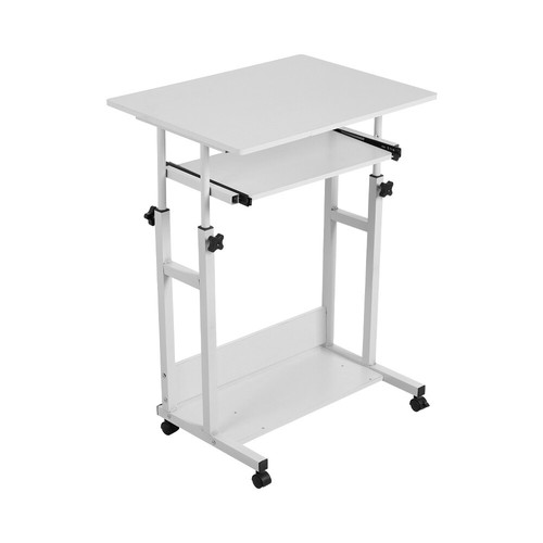 Mobile computer desk height - desk,
