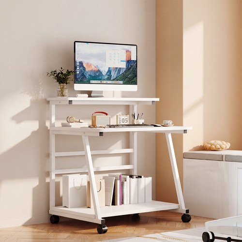 Tier computer desk rolling - 3,
