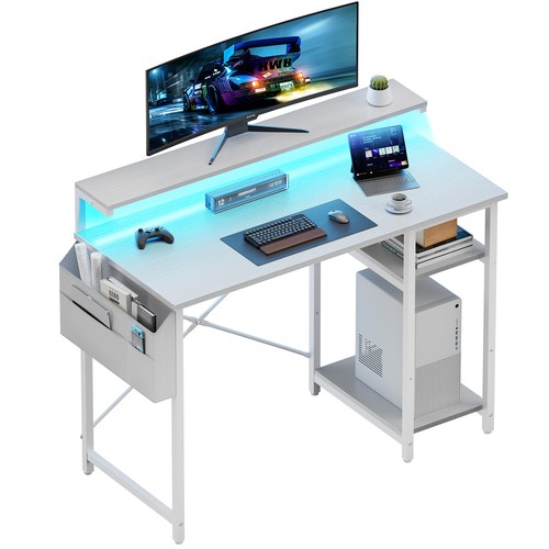 Computer desk with led lights - led,
