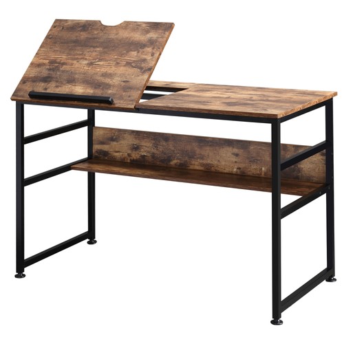 Homcom tiltable drafting - tiltable, table