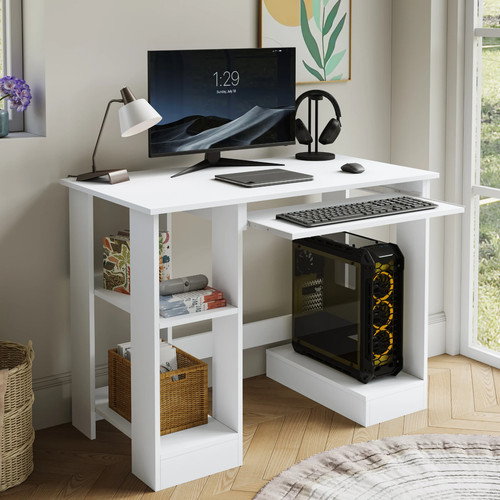 Small computer desk with - computer,
