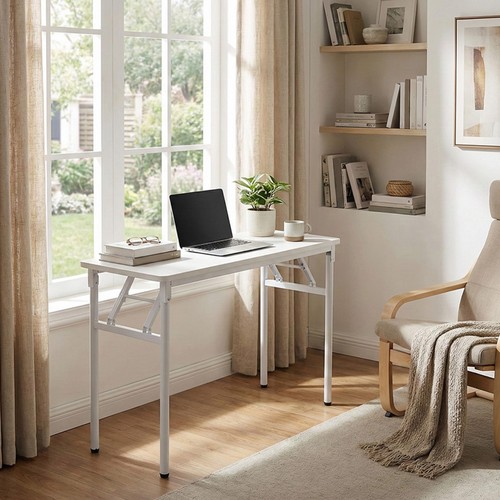 100cm white folding desk - 80/100cm,
